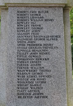 Audley War Memorial